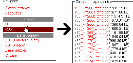 Seznam dostupných souborů